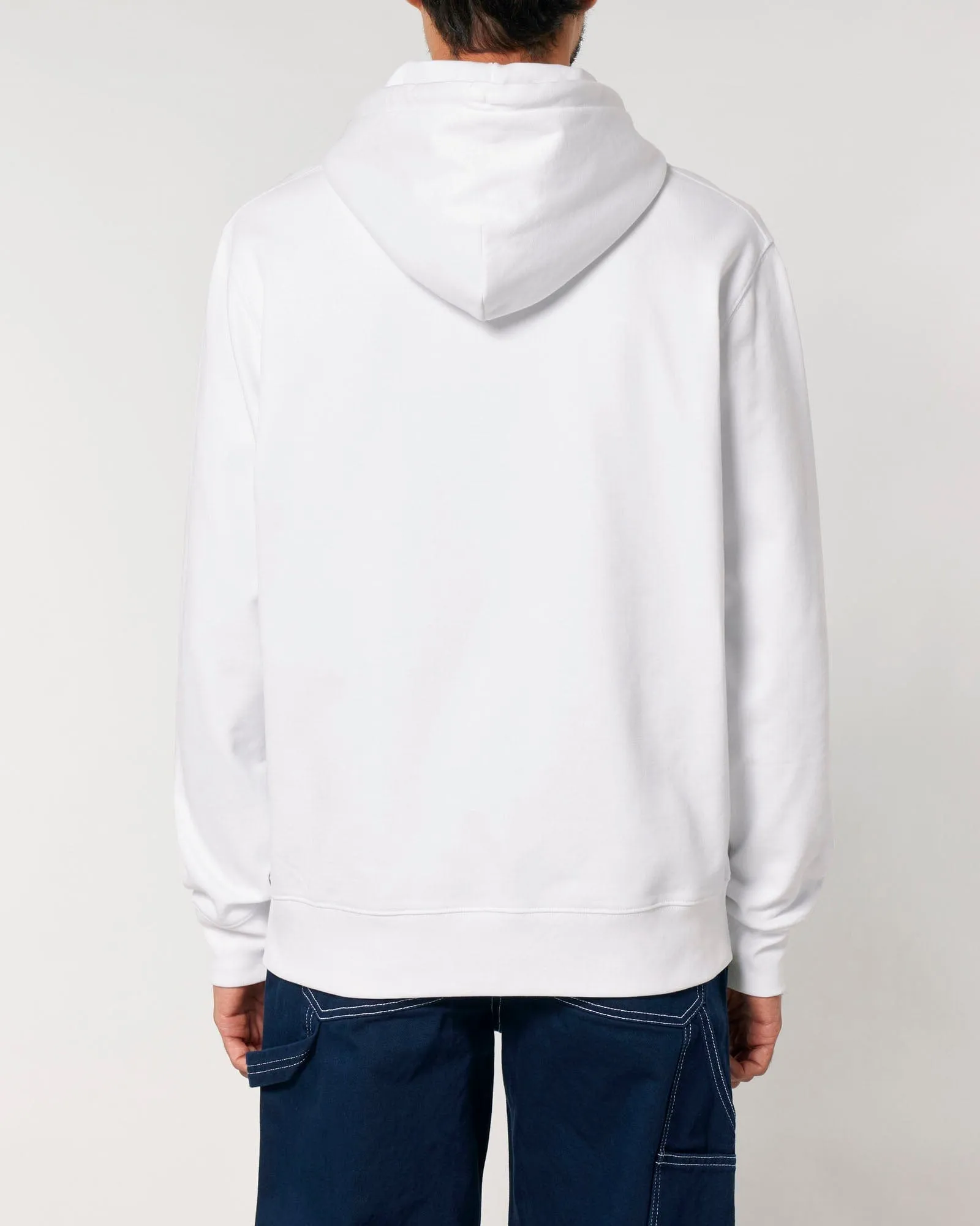 Men's Organic Cotton Relaxed Fit Hoodie | Snow White
