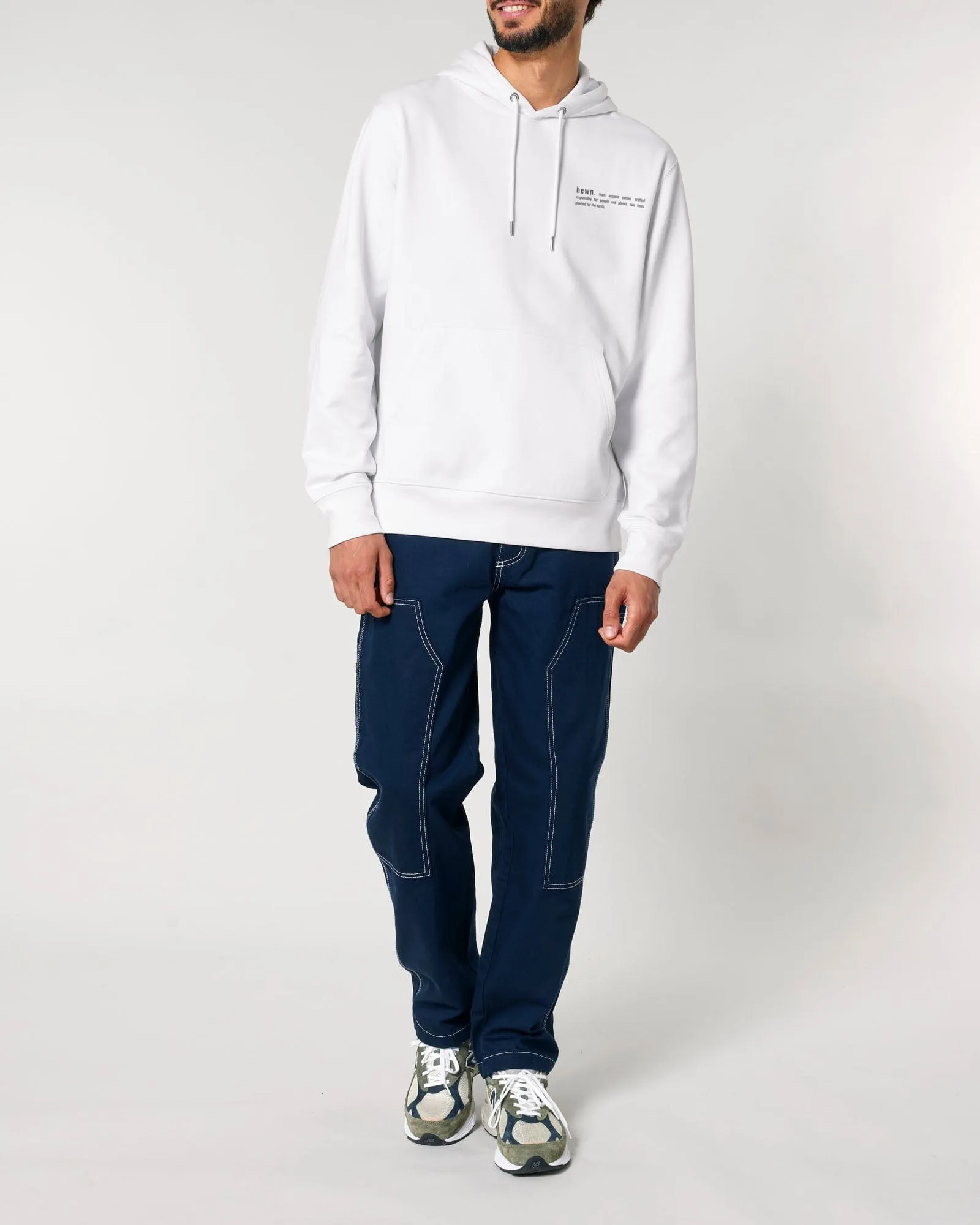 Men's Organic Cotton Relaxed Fit Hoodie | Snow White