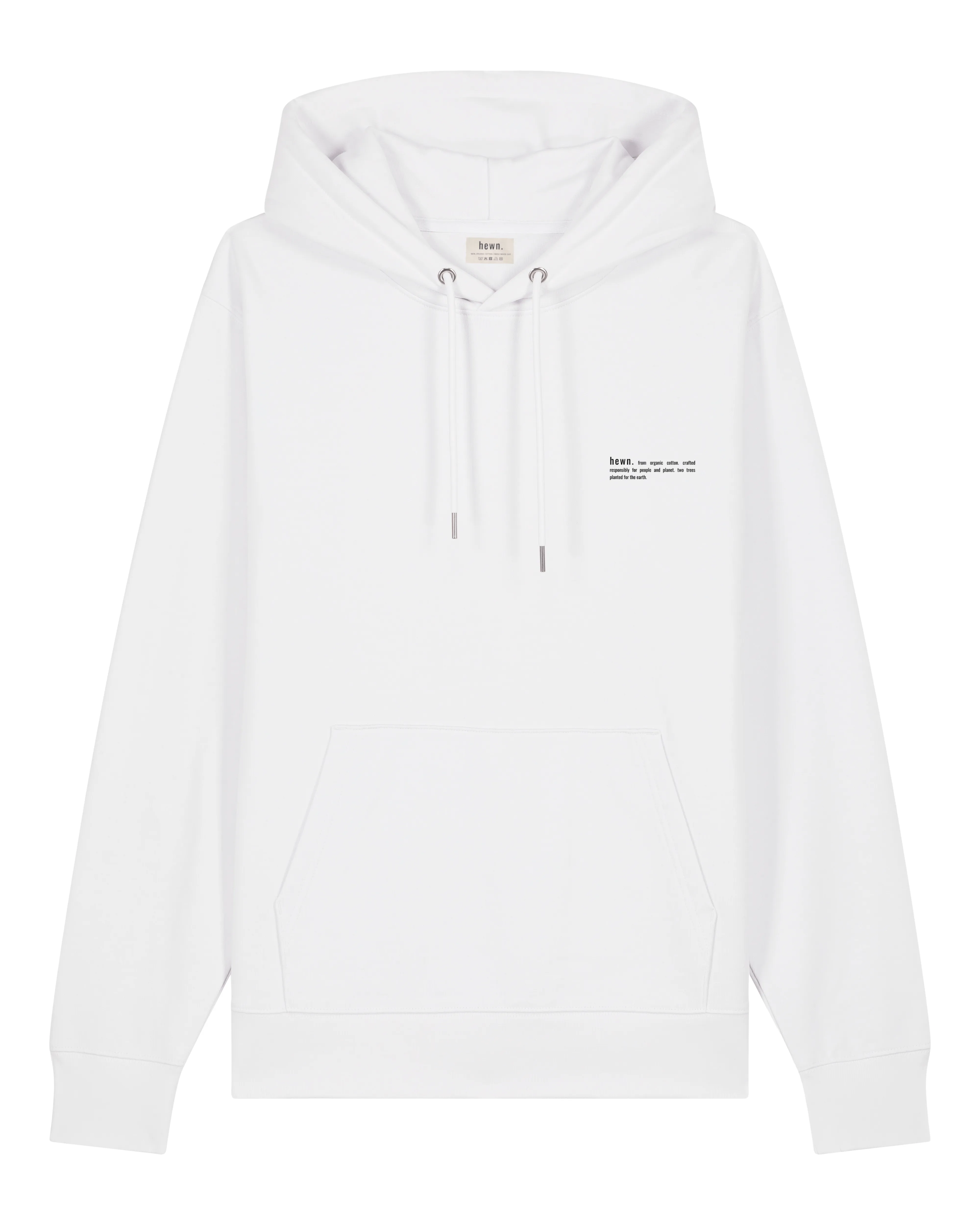 Men's Organic Cotton Relaxed Fit Hoodie | Snow White