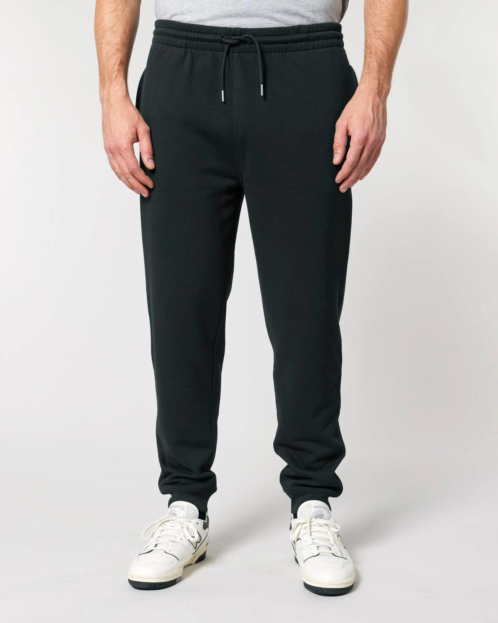Men's Organic Cotton Relaxed Fit Joggers | Jet Black