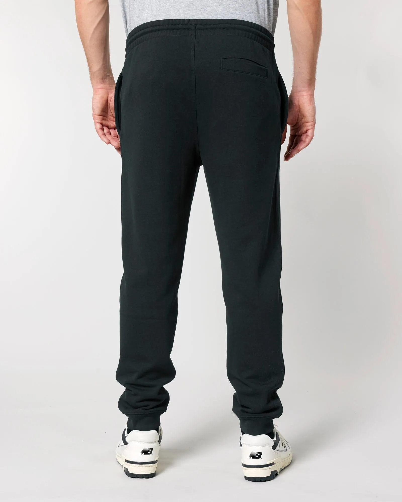 Men's Organic Cotton Relaxed Fit Joggers | Jet Black