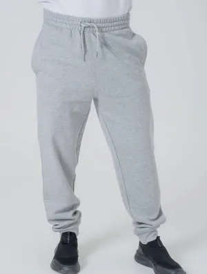 Men's Organic Cotton Relaxed Fit Joggers | Rock Grey Marl