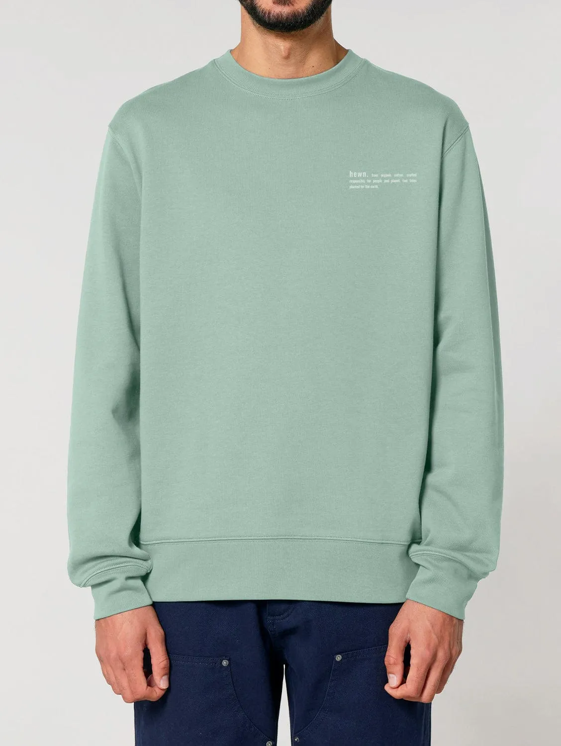 Men's Organic Cotton Relaxed Fit Sweatshirt | Aloe Green