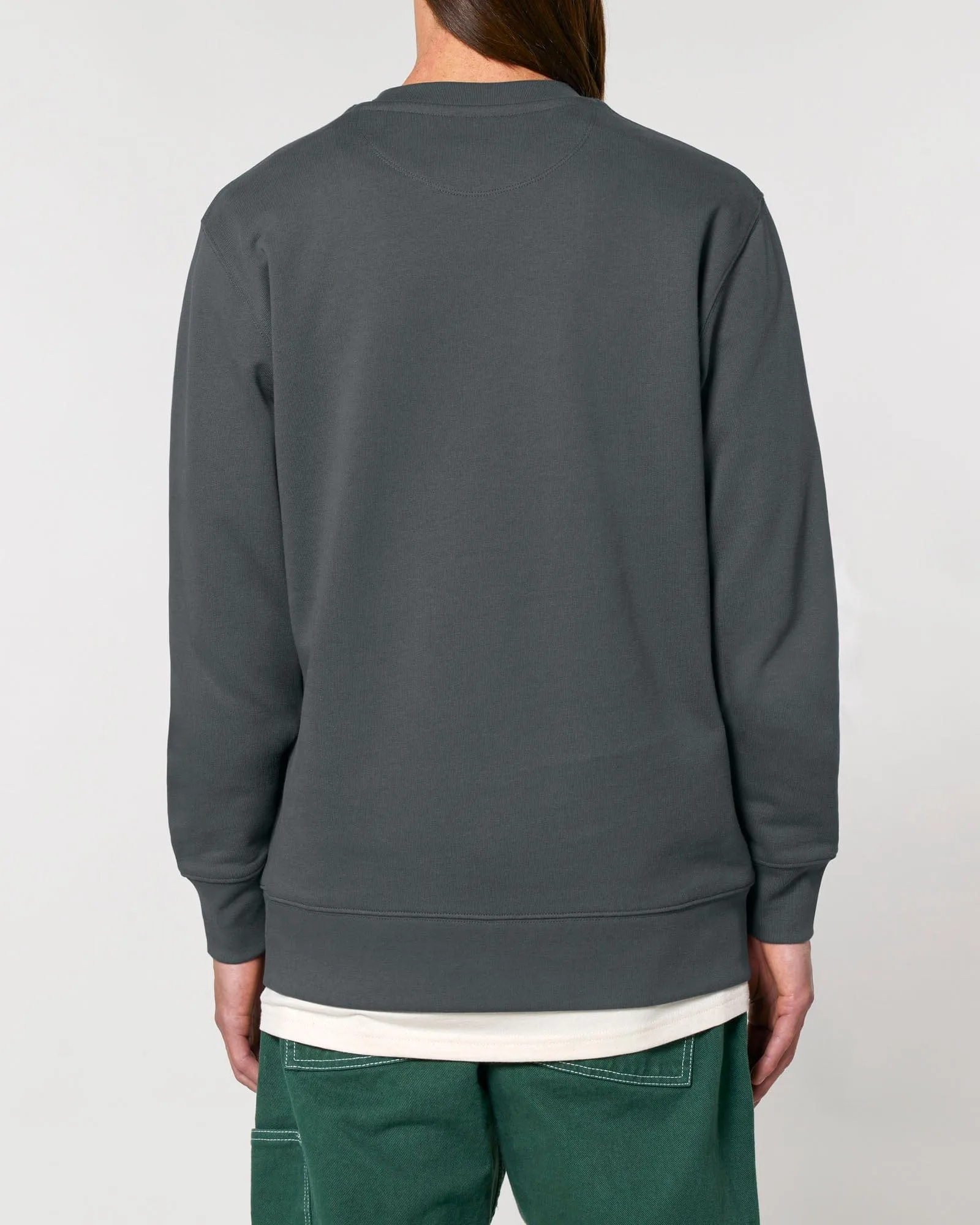 Men's Organic Cotton Relaxed Fit Sweatshirt | Anthracite