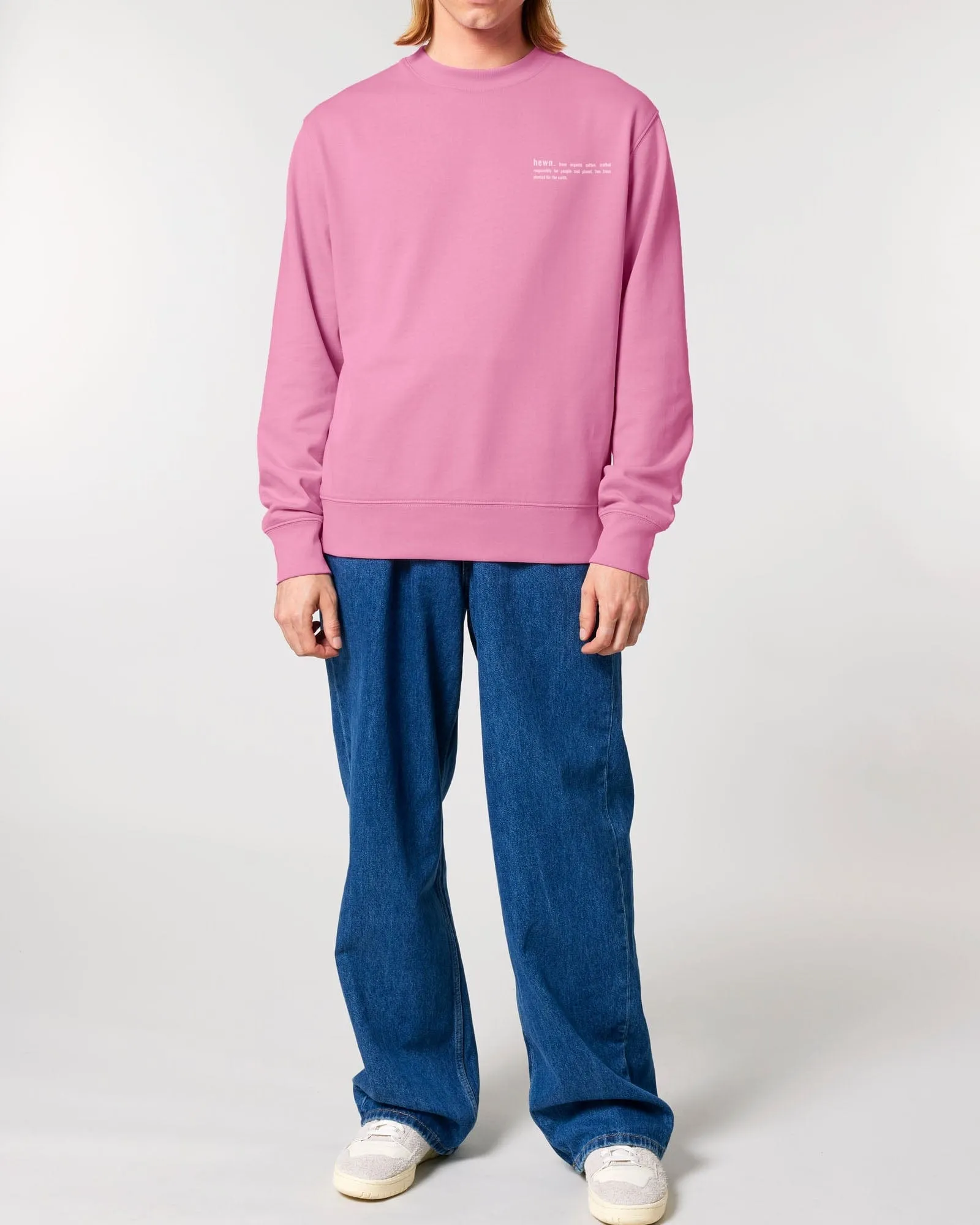 Men's Organic Cotton Relaxed Fit Sweatshirt | Azalea Pink