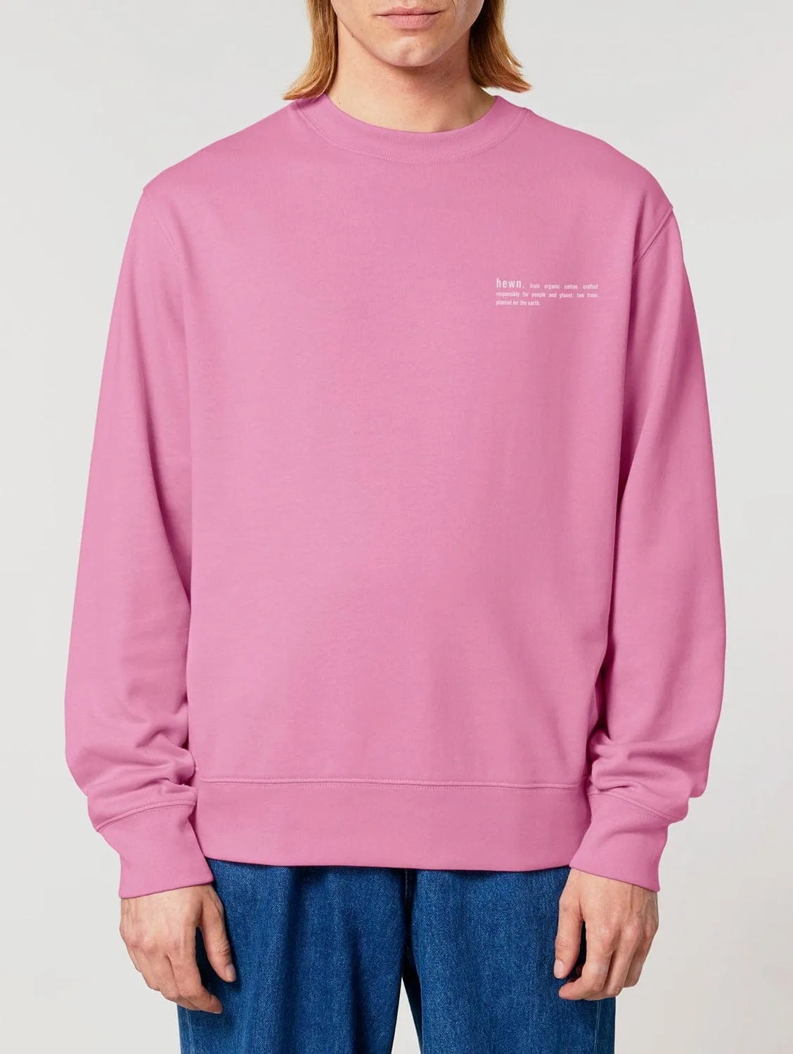 Men's Organic Cotton Relaxed Fit Sweatshirt | Azalea Pink