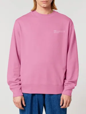 Men's Organic Cotton Relaxed Fit Sweatshirt | Azalea Pink