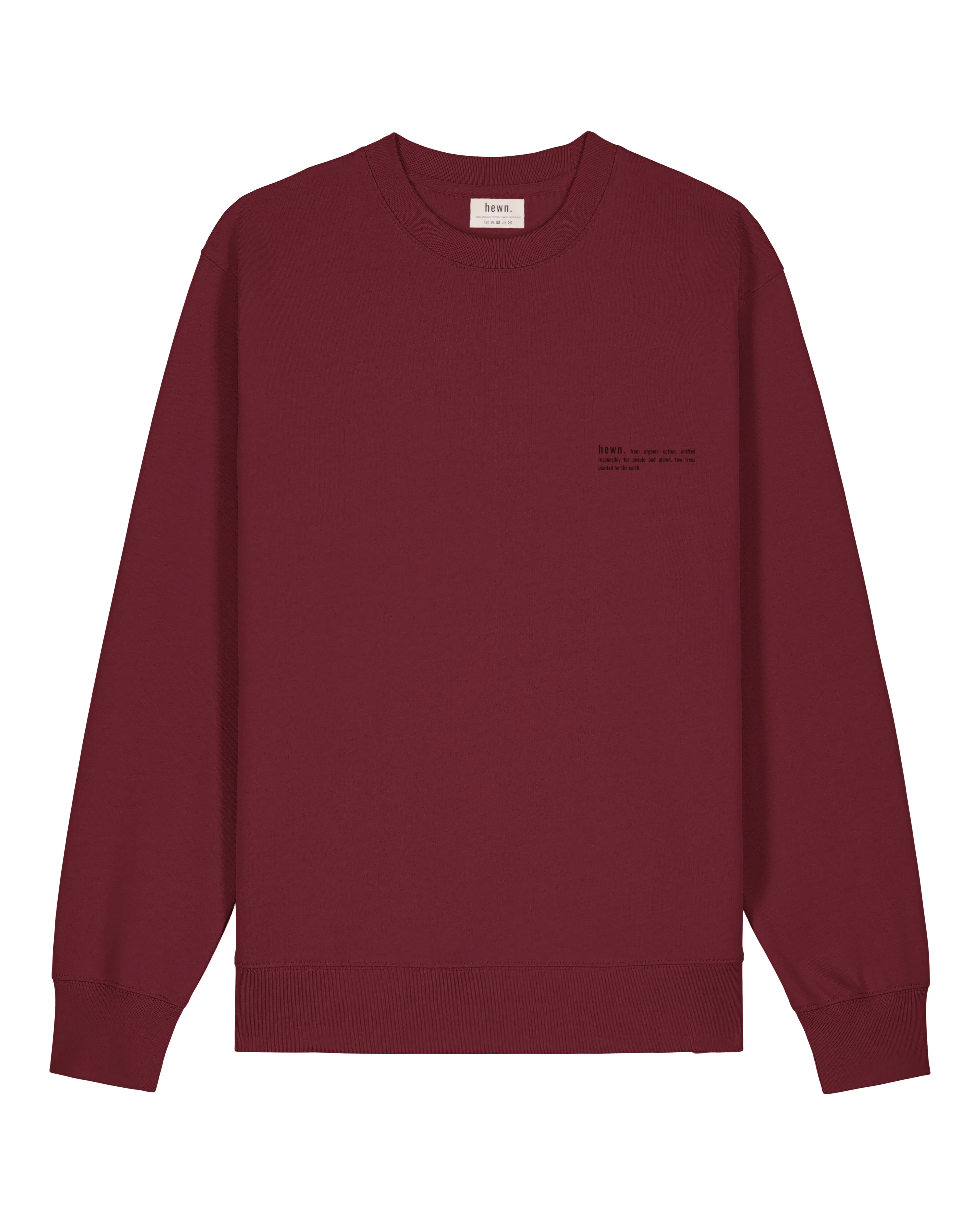Men's Organic Cotton Relaxed Fit Sweatshirt | Berry Red