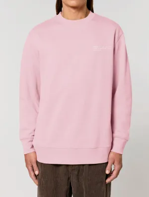 Men's Organic Cotton Relaxed Fit Sweatshirt | Cherry Blossom Pink