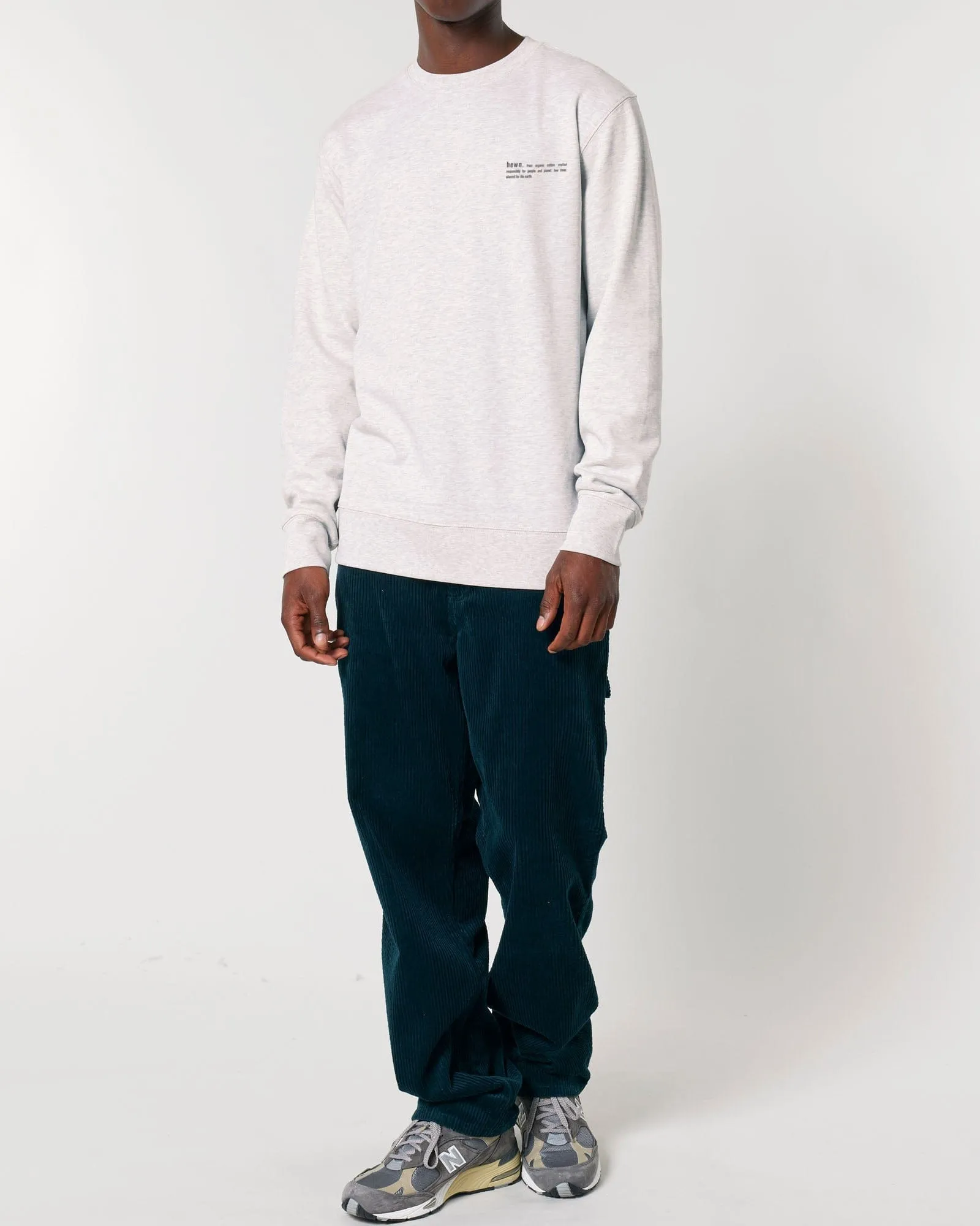 Men's Organic Cotton Relaxed Fit Sweatshirt | Cloud Grey Marl