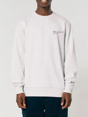 Men's Organic Cotton Relaxed Fit Sweatshirt | Cloud Grey Marl