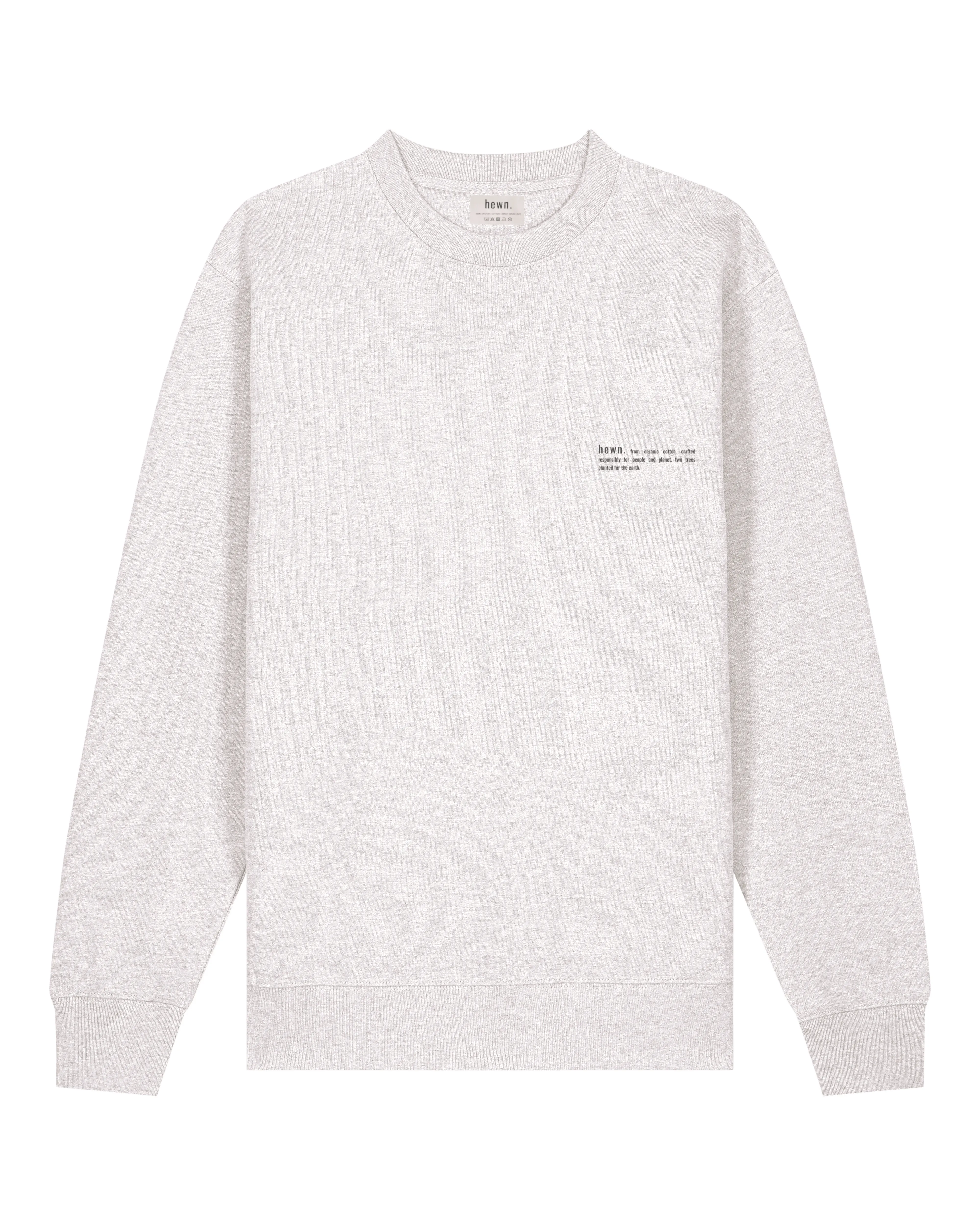 Men's Organic Cotton Relaxed Fit Sweatshirt | Cloud Grey Marl