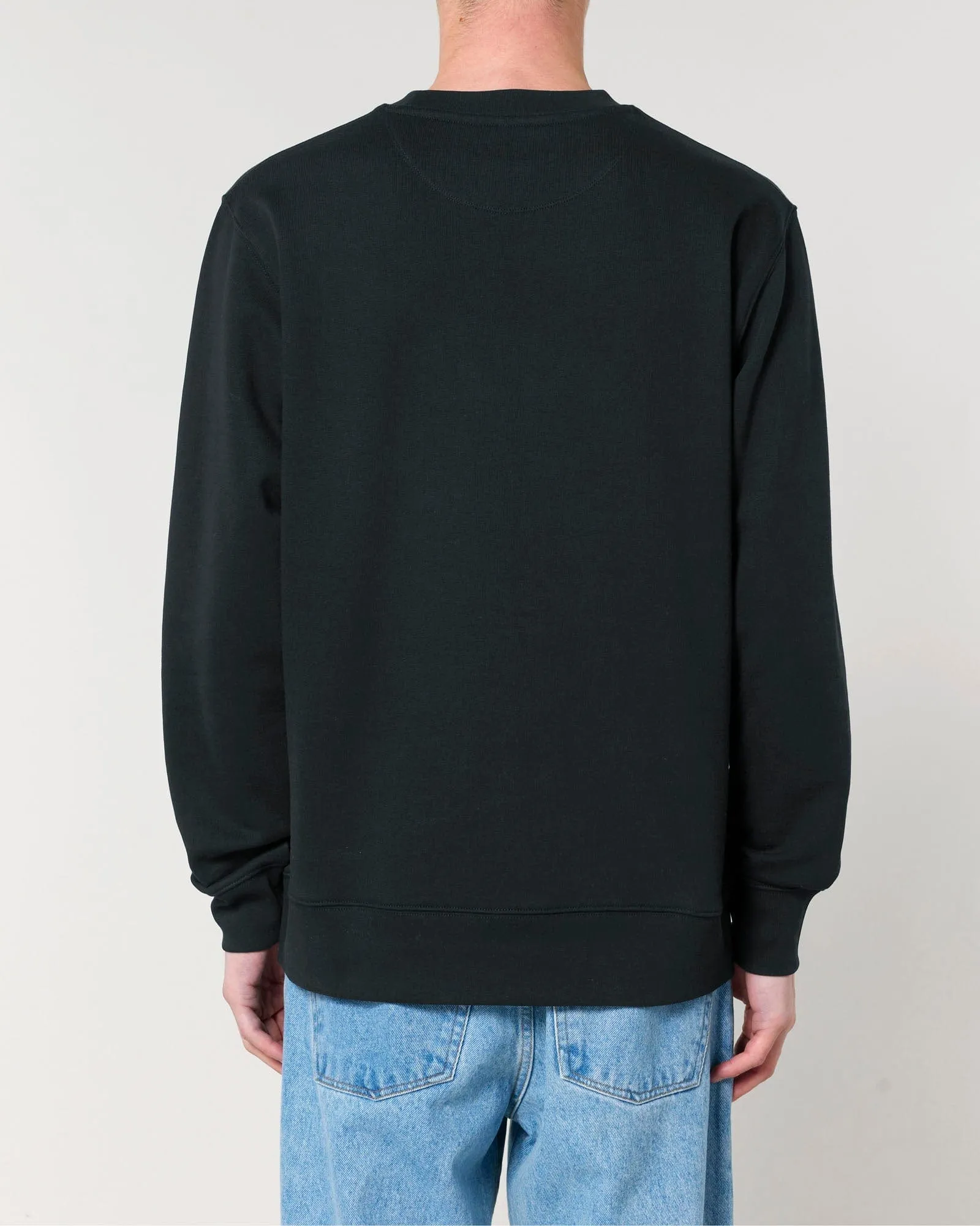 Men's Organic Cotton Relaxed Fit Sweatshirt | Jet Black