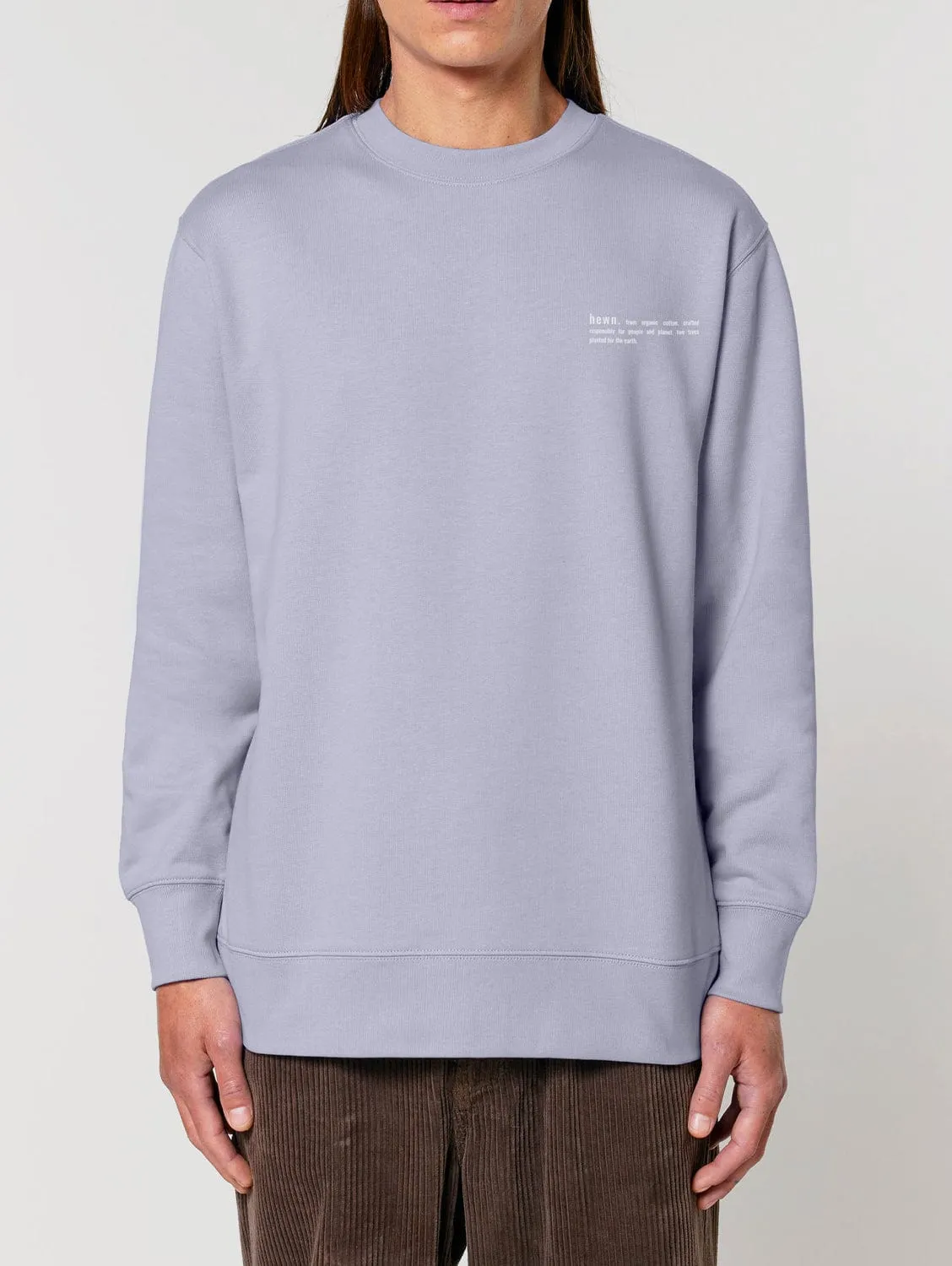 Men's Organic Cotton Relaxed Fit Sweatshirt | Lavender