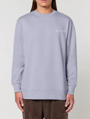 Men's Organic Cotton Relaxed Fit Sweatshirt | Lavender