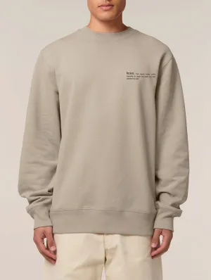 Men's Organic Cotton Relaxed Fit Sweatshirt | Limestone Grey