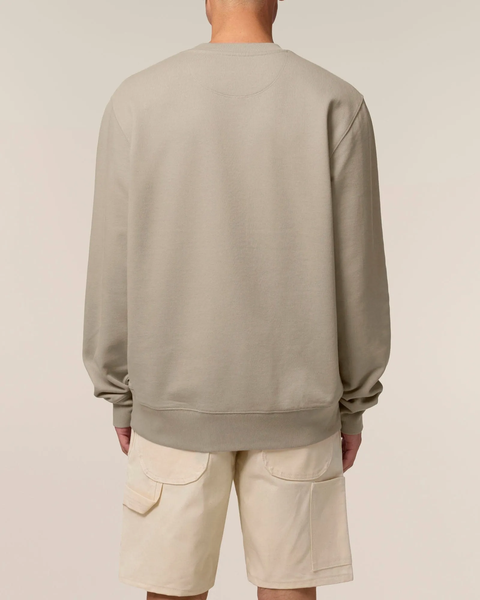 Men's Organic Cotton Relaxed Fit Sweatshirt | Limestone Grey
