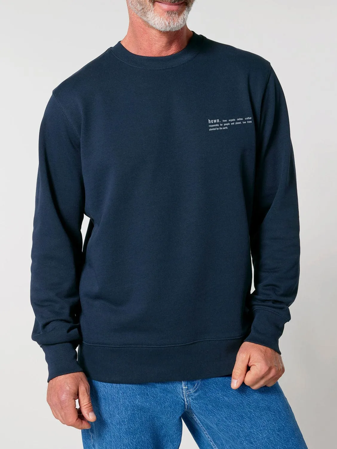 Men's Organic Cotton Relaxed Fit Sweatshirt | Midnight Navy