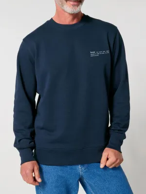 Men's Organic Cotton Relaxed Fit Sweatshirt | Midnight Navy