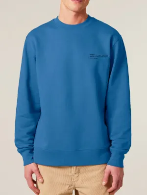 Men's Organic Cotton Relaxed Fit Sweatshirt | Morpho Blue