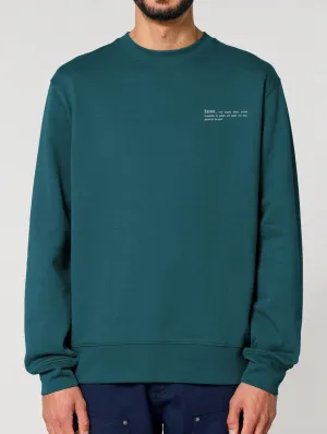 Men's Organic Cotton Relaxed Fit Sweatshirt | Ocean Blue