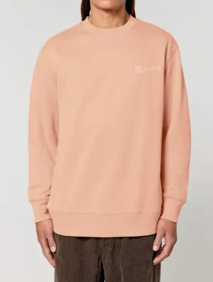 Men's Organic Cotton Relaxed Fit Sweatshirt | Peach Orange