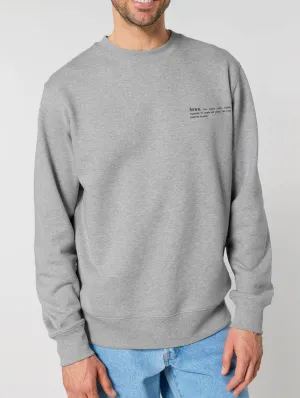 Men's Organic Cotton Relaxed Fit Sweatshirt | Rock Grey Marl