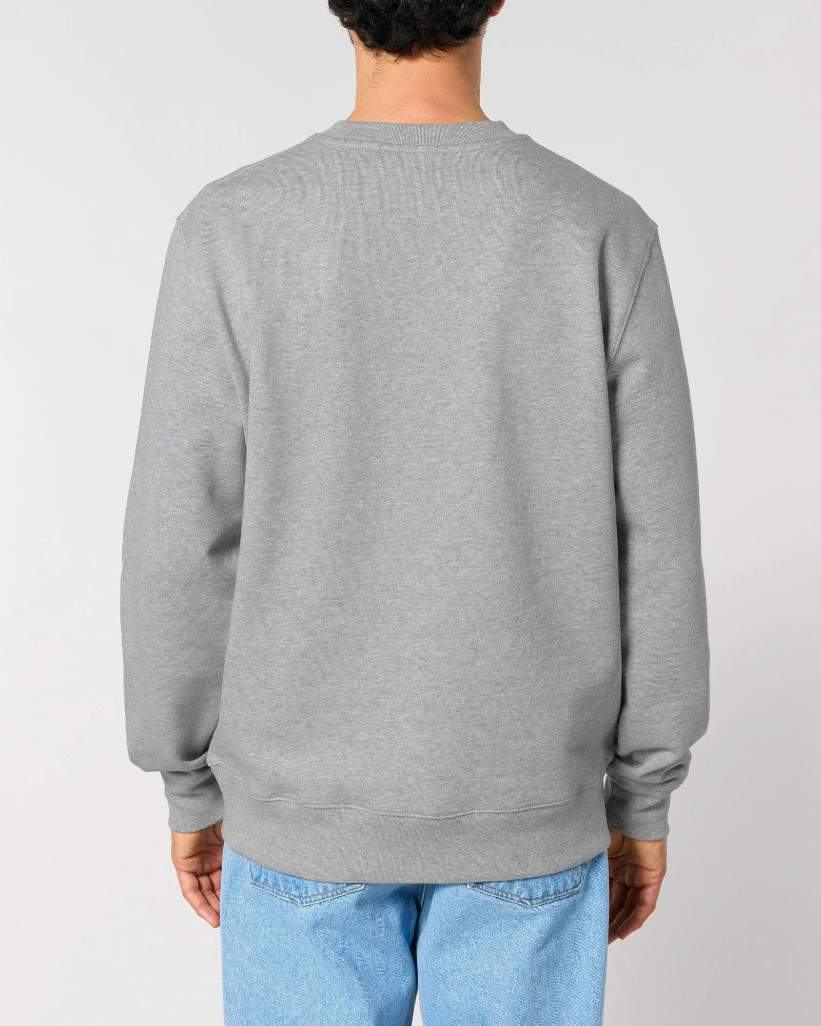Men's Organic Cotton Relaxed Fit Sweatshirt | Rock Grey Marl