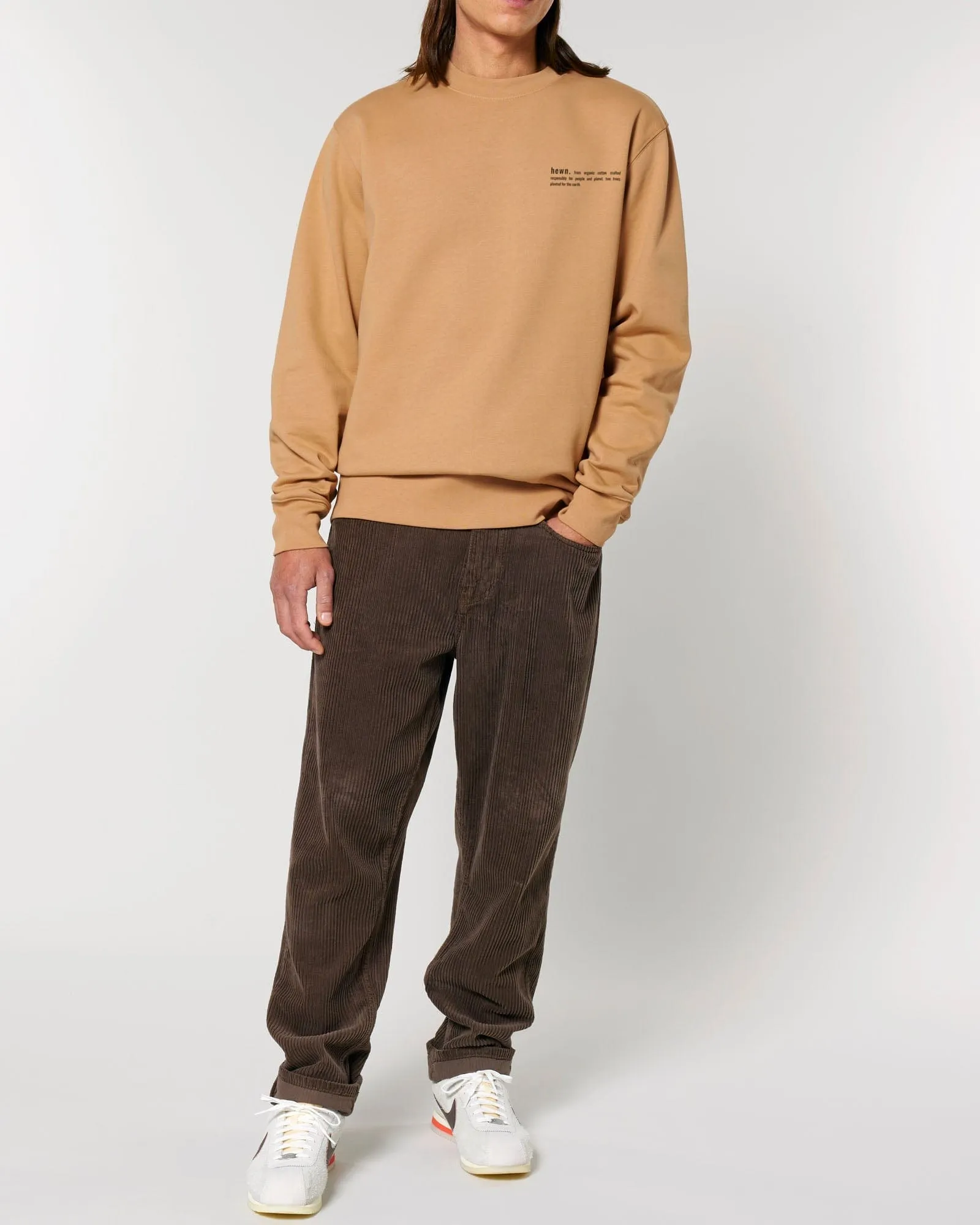 Men's Organic Cotton Relaxed Fit Sweatshirt | Sand