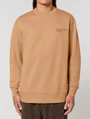 Men's Organic Cotton Relaxed Fit Sweatshirt | Sand
