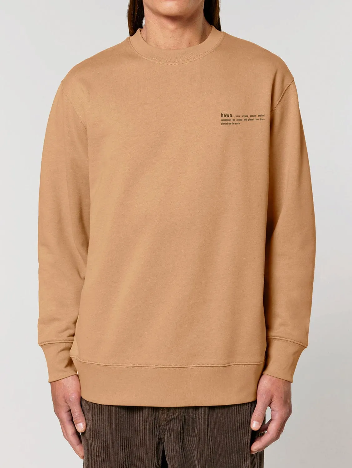 Men's Organic Cotton Relaxed Fit Sweatshirt | Sand