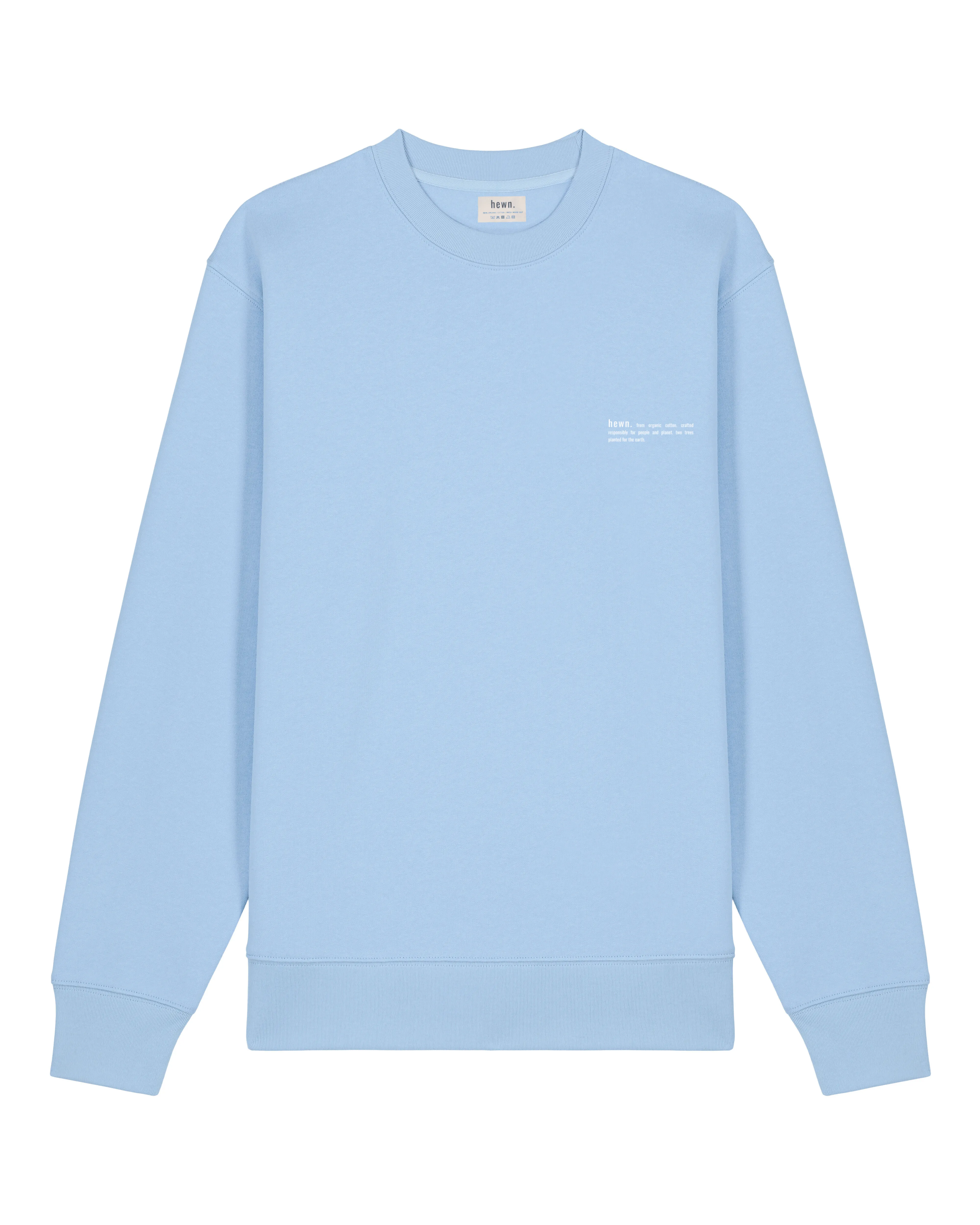 Men's Organic Cotton Relaxed Fit Sweatshirt | Sky Blue