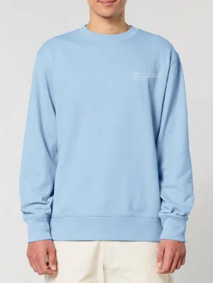 Men's Organic Cotton Relaxed Fit Sweatshirt | Sky Blue