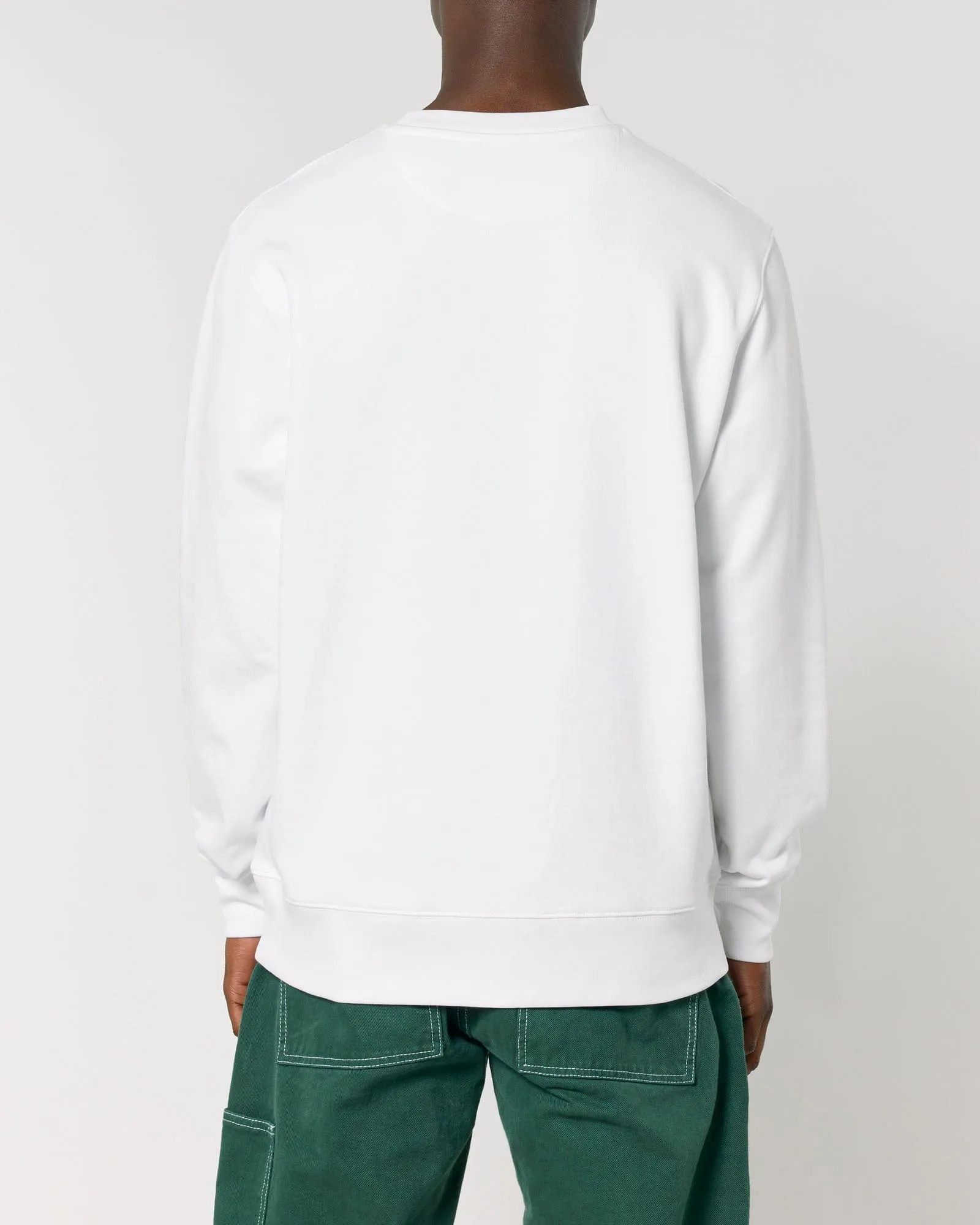 Men's Organic Cotton Relaxed Fit Sweatshirt | Snow White