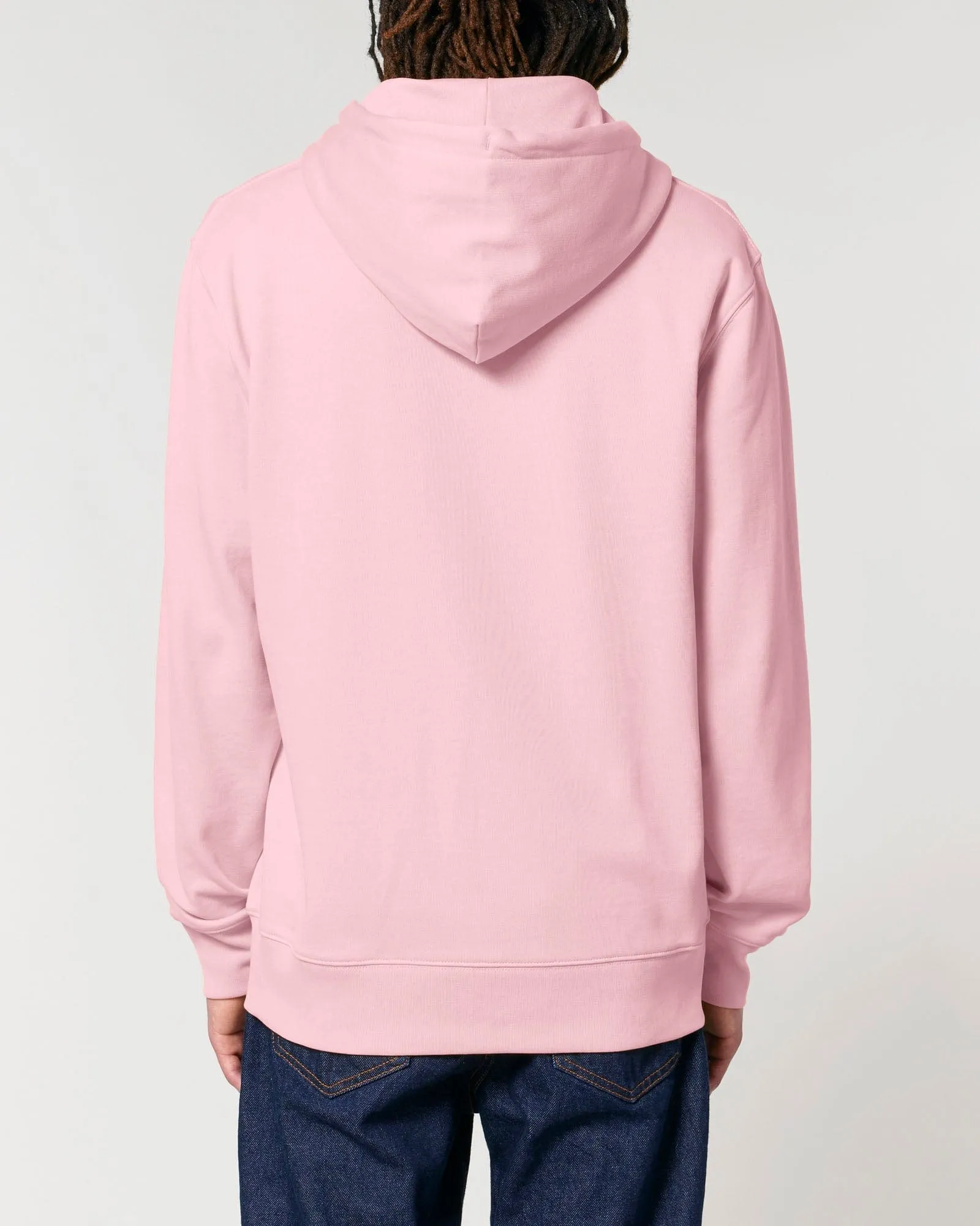 Men's Organic Cotton Relaxed Fit Zip Hoodie | Cherry Blossom Pink