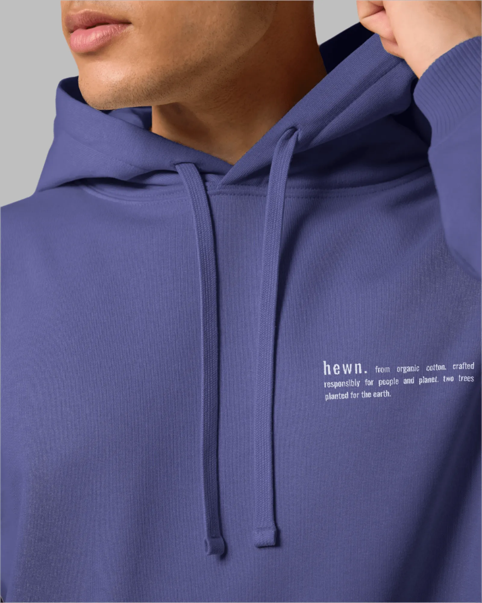 Men's Organic Cotton Signature Oversized Hoodie | Dusk Purple