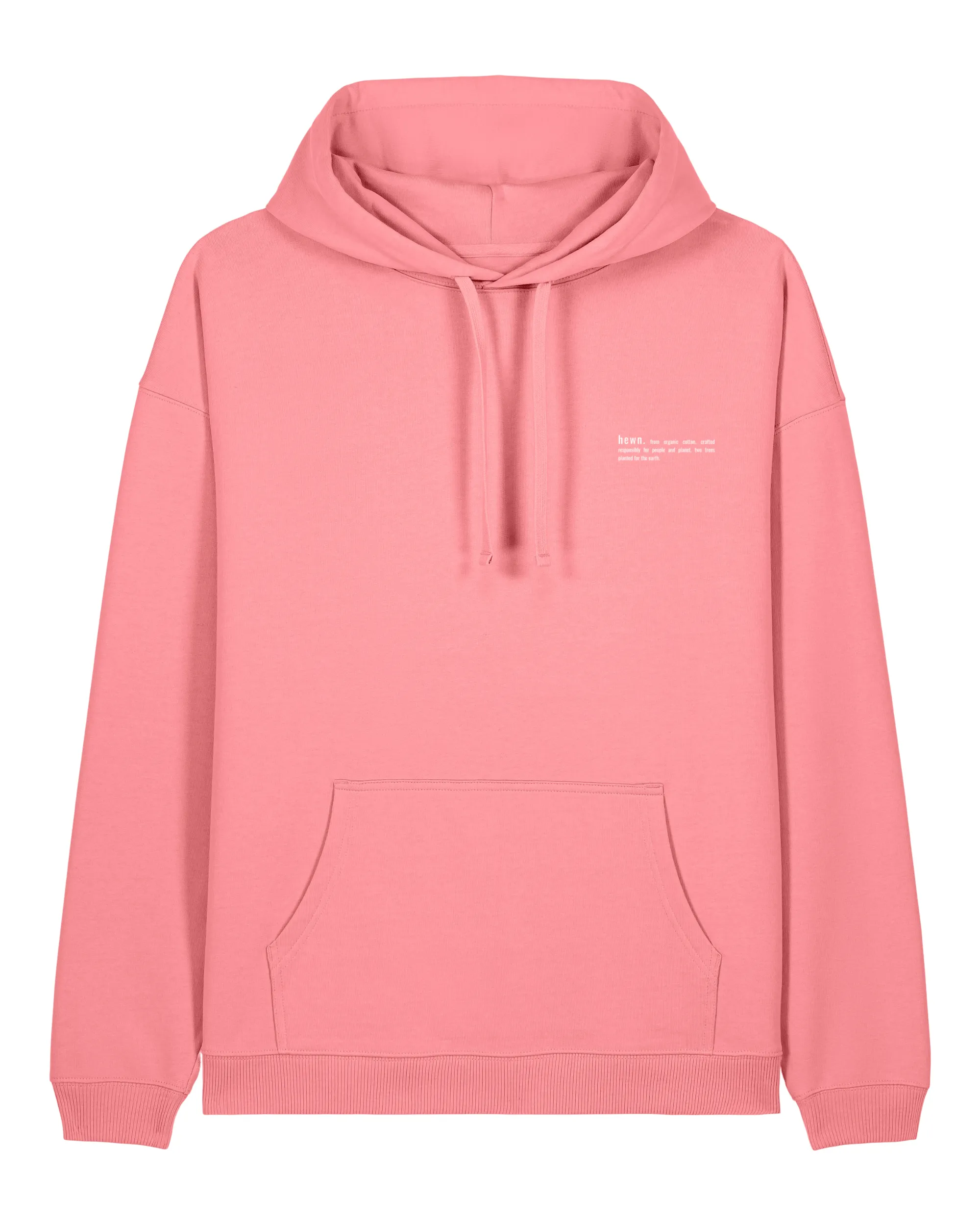 Men's Organic Cotton Signature Oversized Hoodie | Flamingo Pink