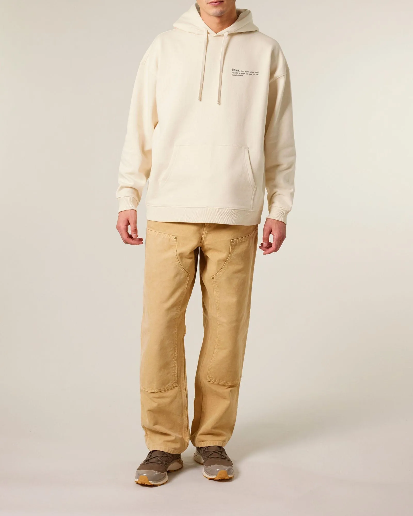 Men's Organic Cotton Signature Oversized Hoodie | Natural Cotton