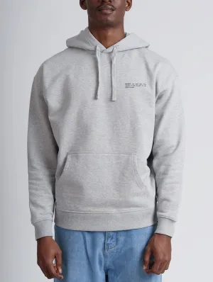 Men's Organic Cotton Signature Oversized Hoodie | Rock Grey Marl
