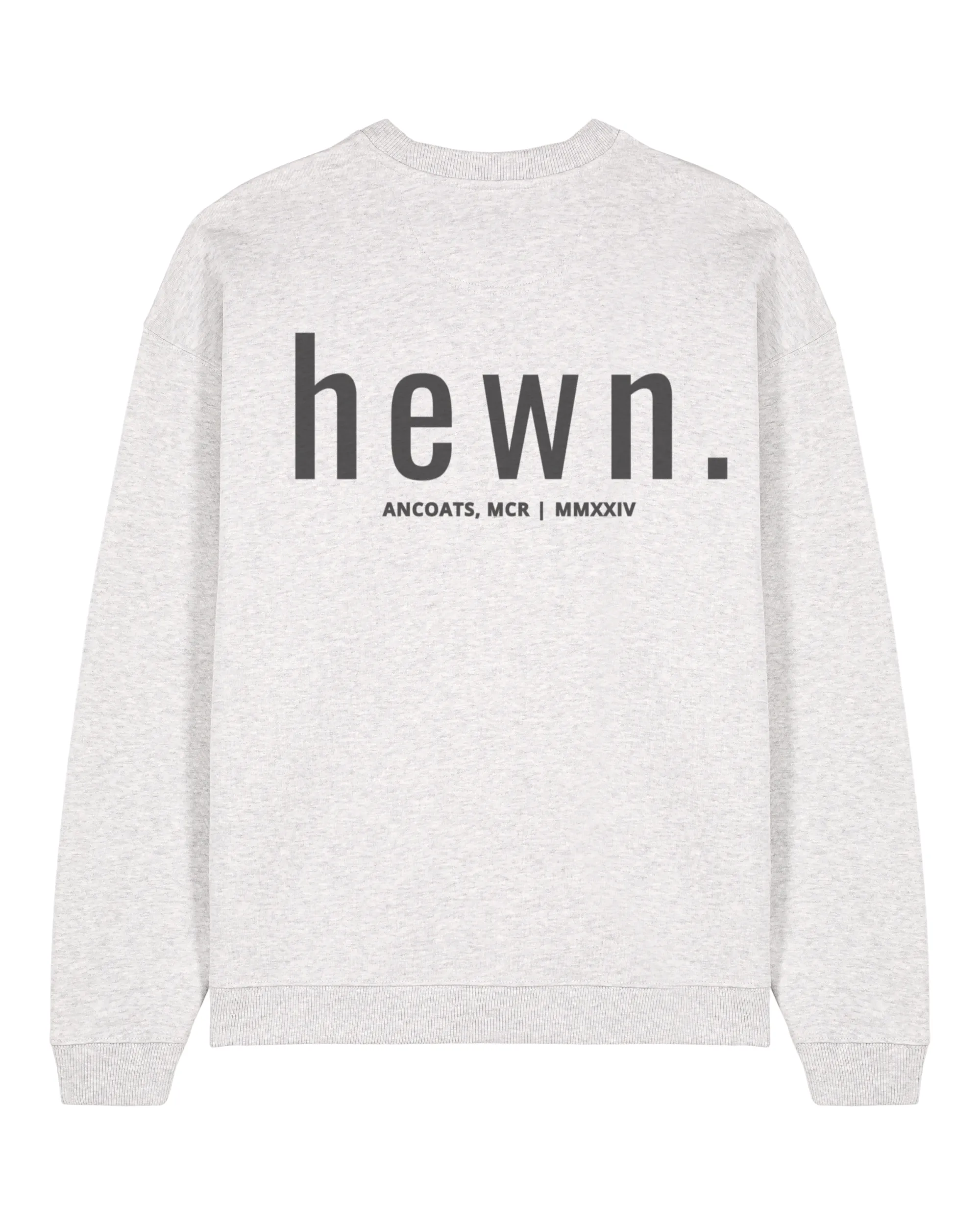 Men's Organic Cotton Signature Oversized Sweatshirt | Cloud Grey Marl
