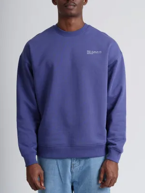 Men's Organic Cotton Signature Oversized Sweatshirt | Dusk Purple