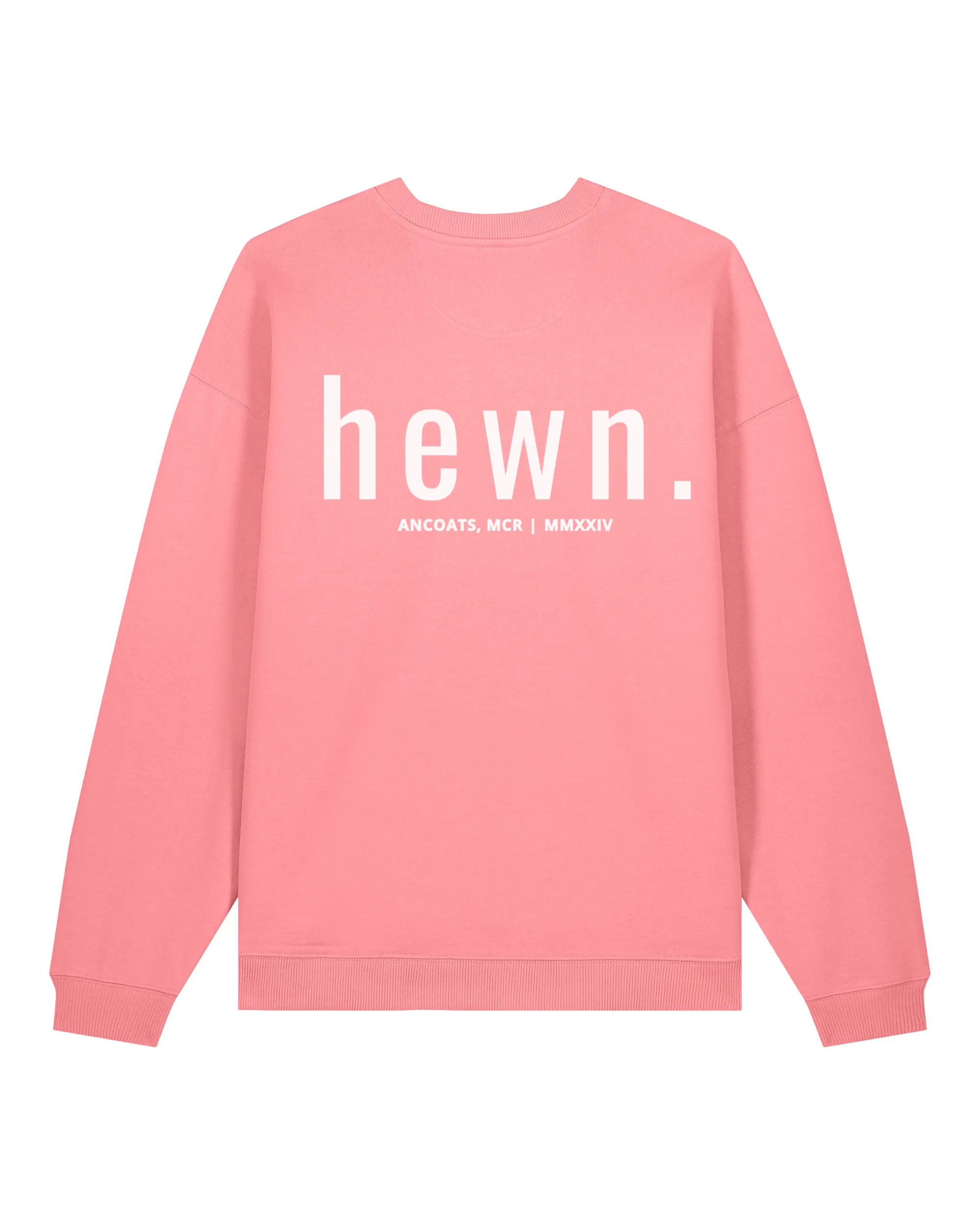 Men's Organic Cotton Signature Oversized Sweatshirt | Flamingo Pink