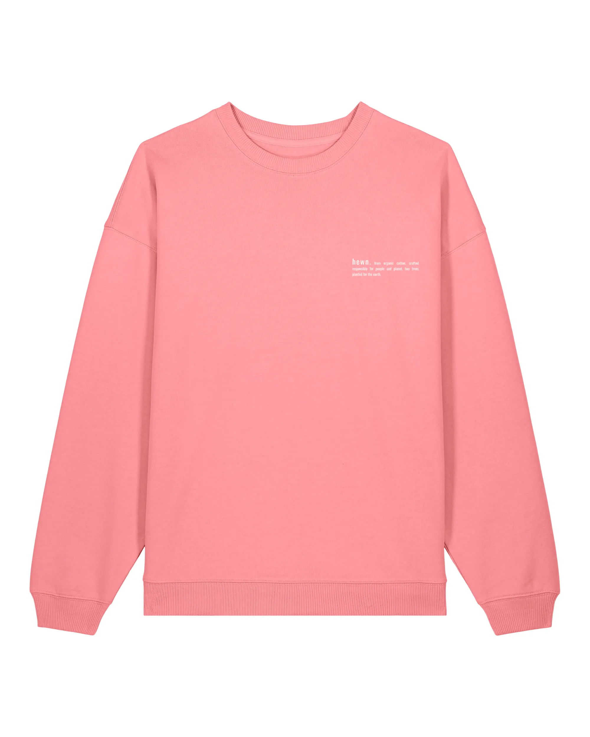 Men's Organic Cotton Signature Oversized Sweatshirt | Flamingo Pink
