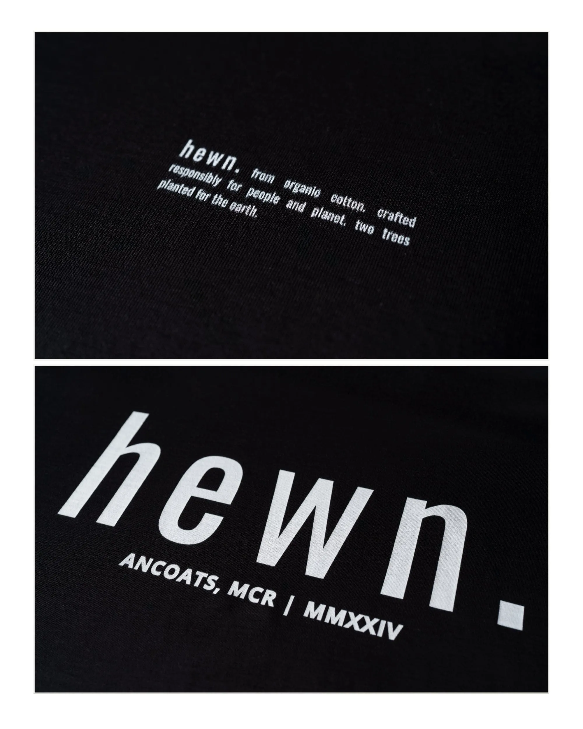 Men's Organic Cotton Signature Oversized Sweatshirt | Jet Black