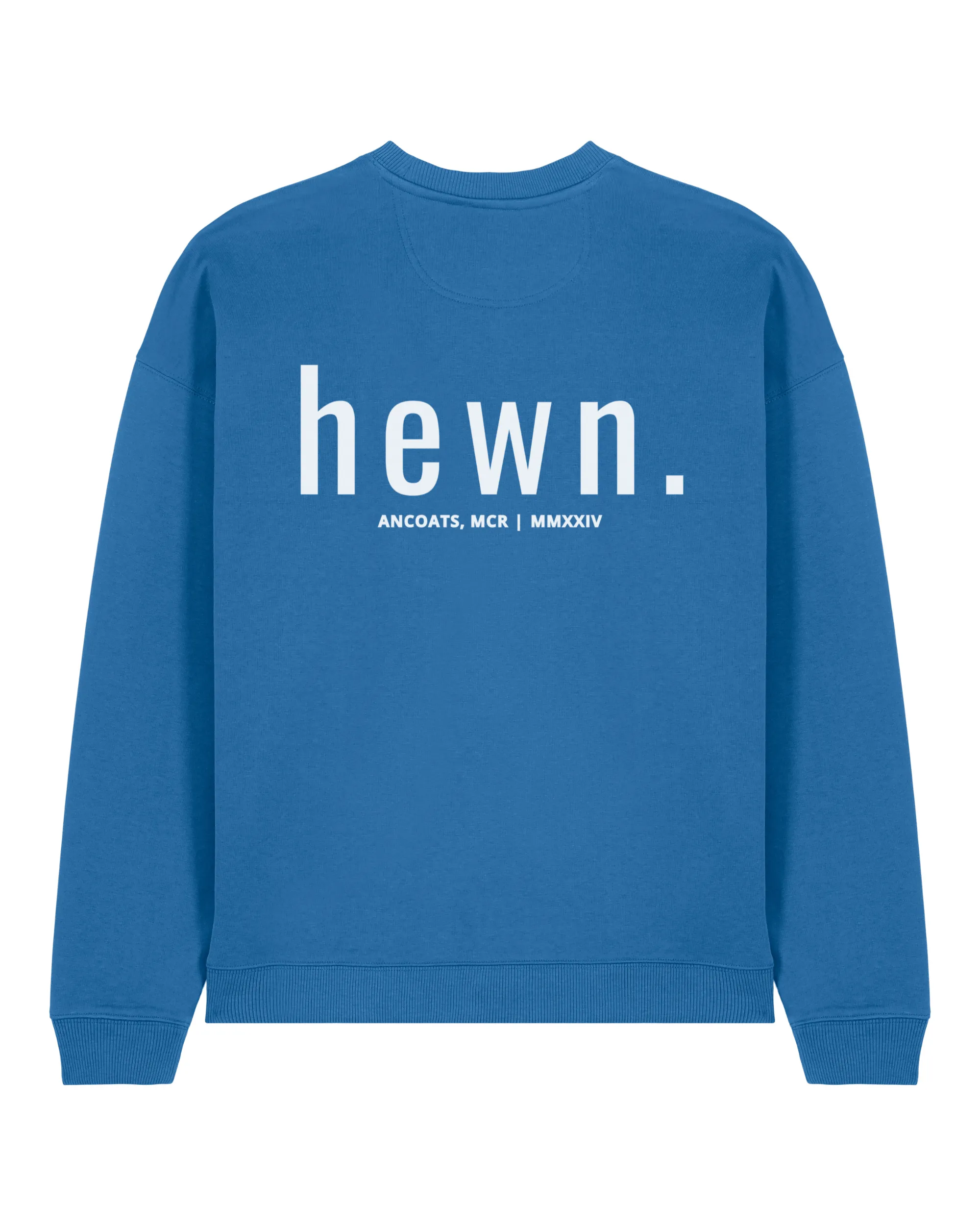 Men's Organic Cotton Signature Oversized Sweatshirt | Morpho Blue