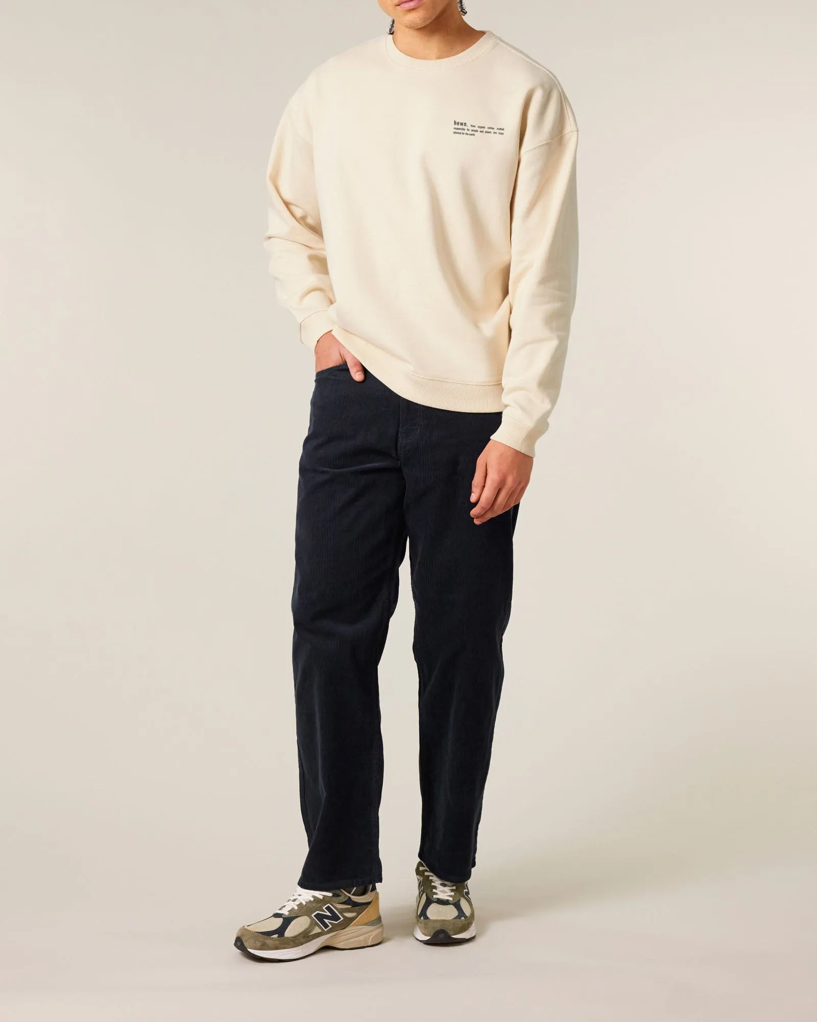 Men's Organic Cotton Signature Oversized Sweatshirt | Natural Cotton