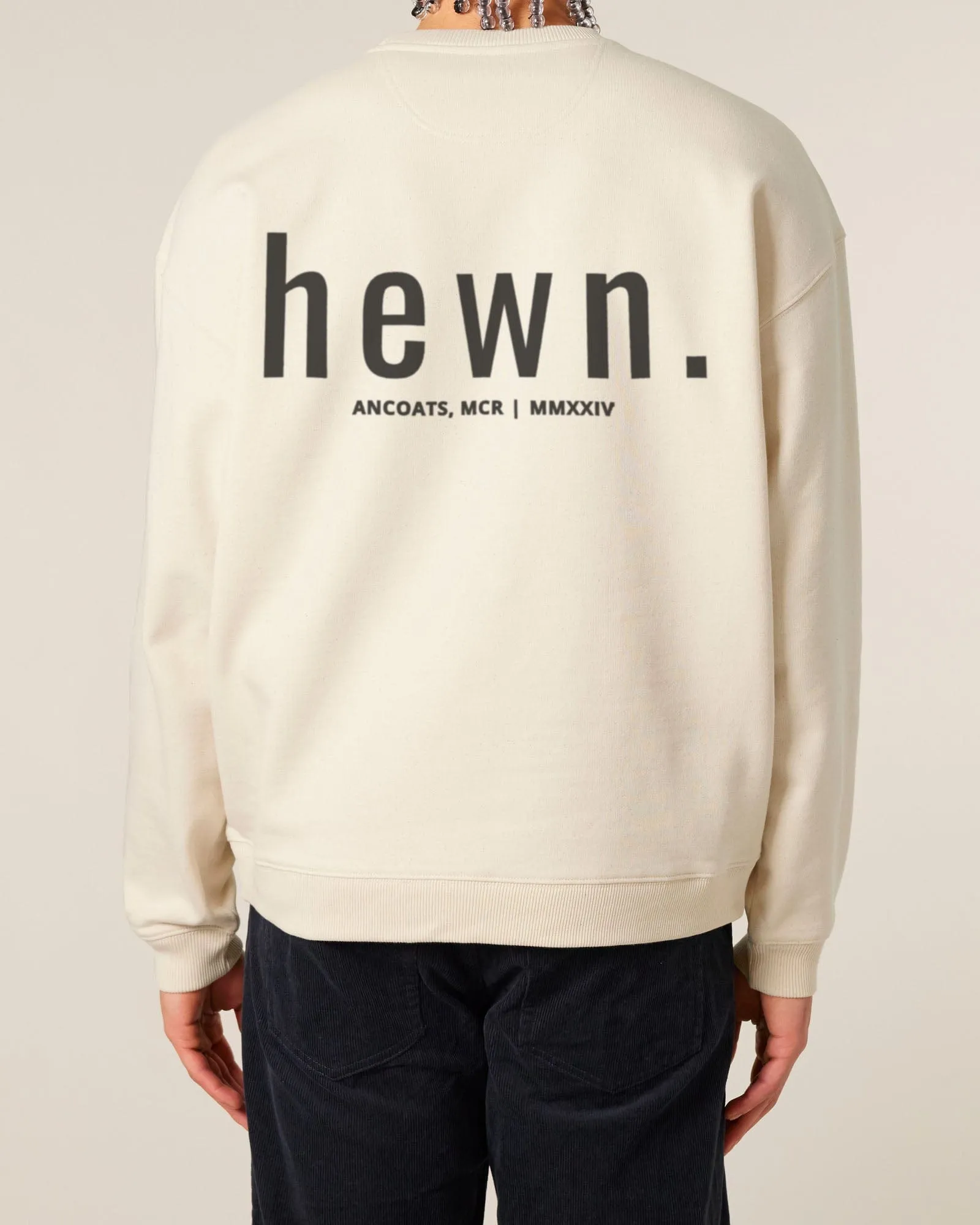 Men's Organic Cotton Signature Oversized Sweatshirt | Natural Cotton