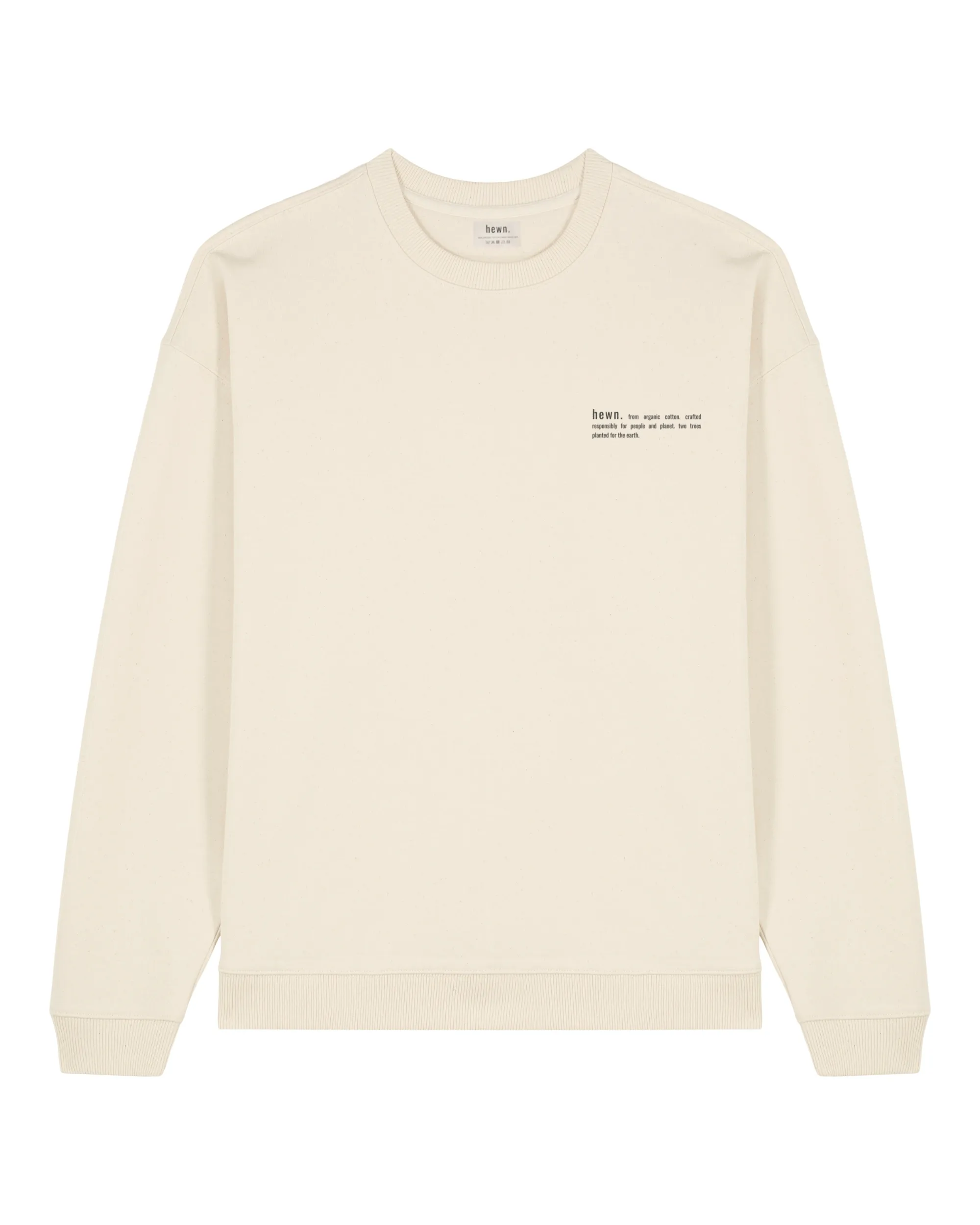 Men's Organic Cotton Signature Oversized Sweatshirt | Natural Cotton