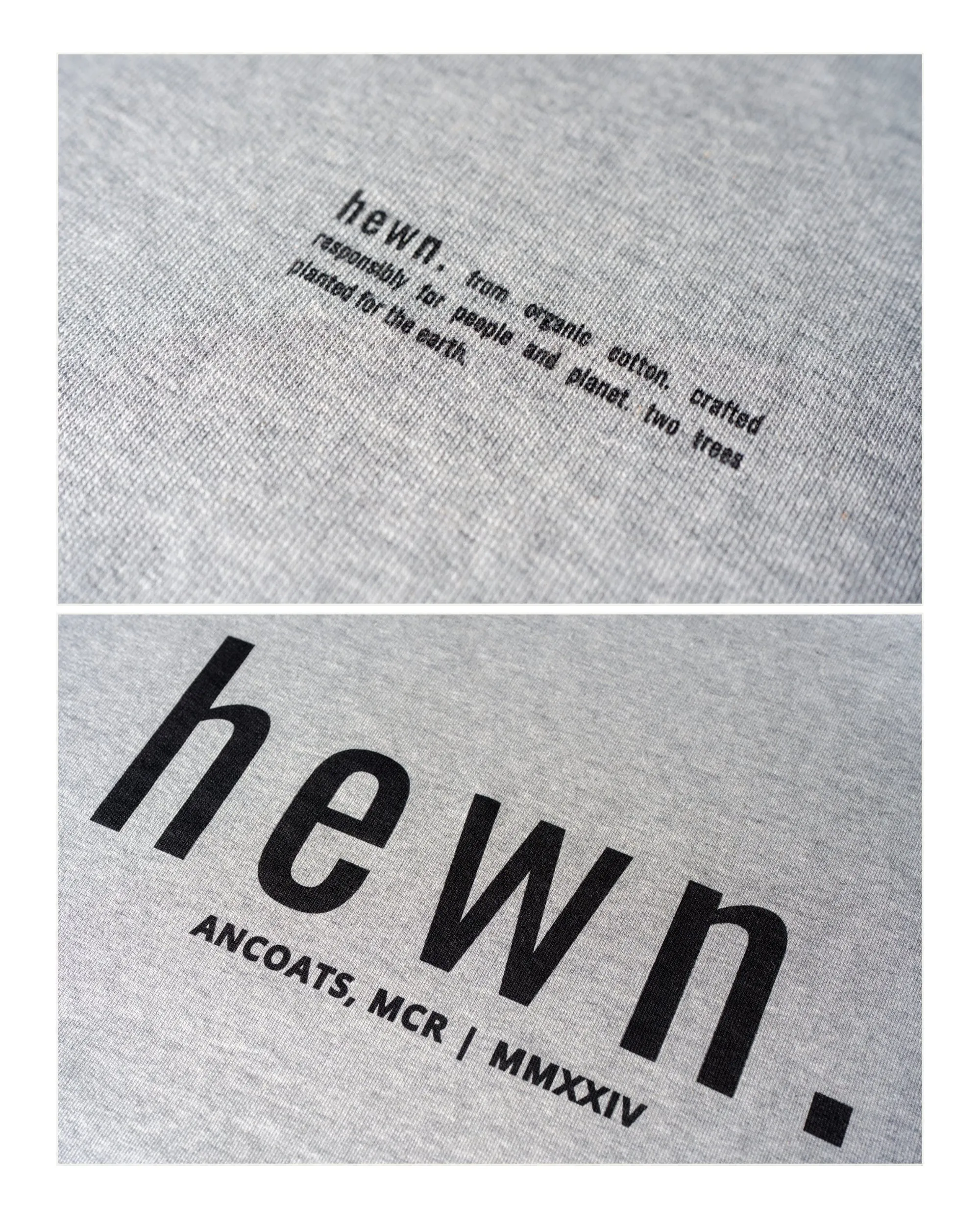 Men's Organic Cotton Signature Oversized Sweatshirt | Rock Grey Marl