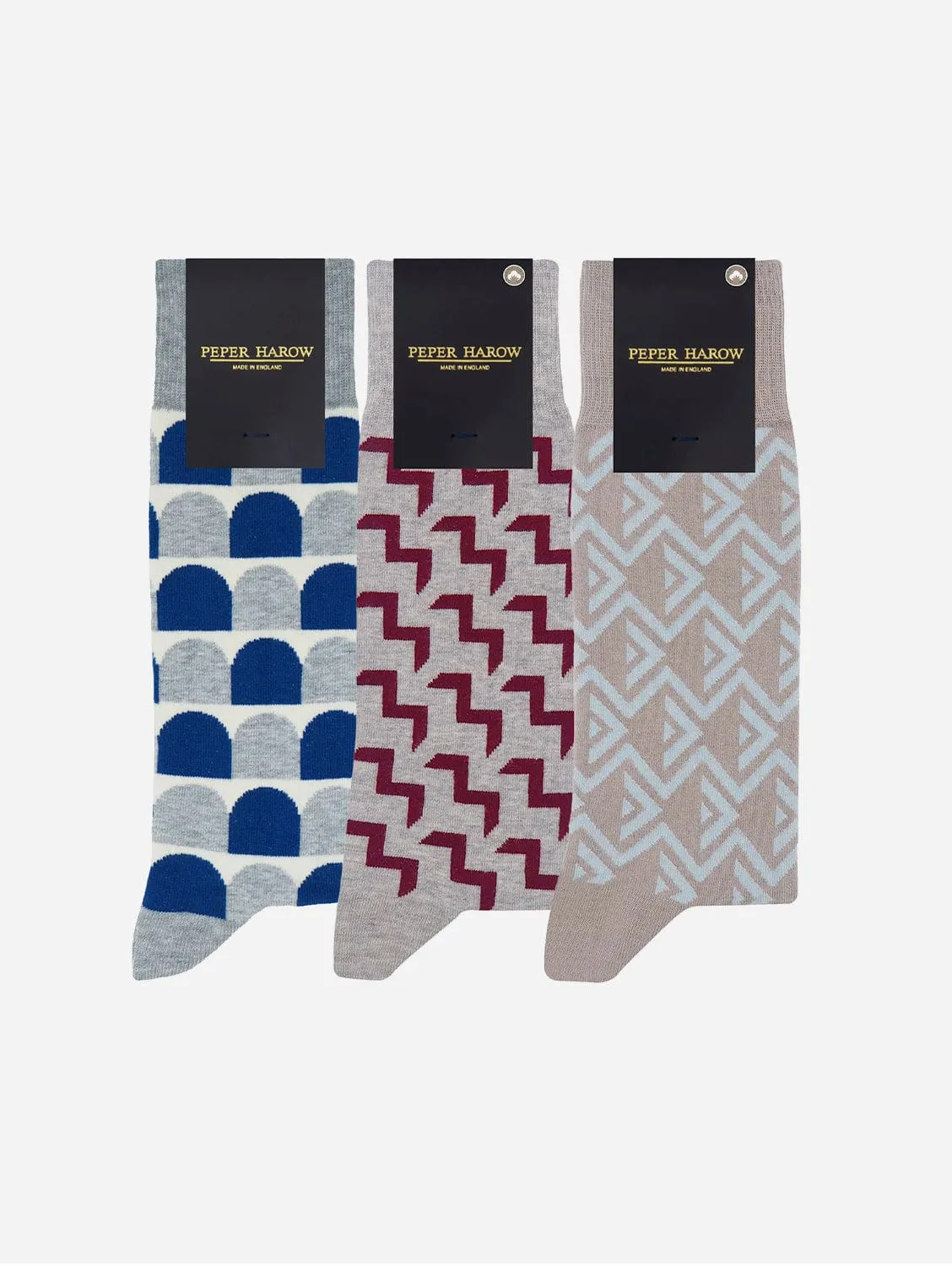 Men's Organic Cotton Sock Bundle | Grey Multi